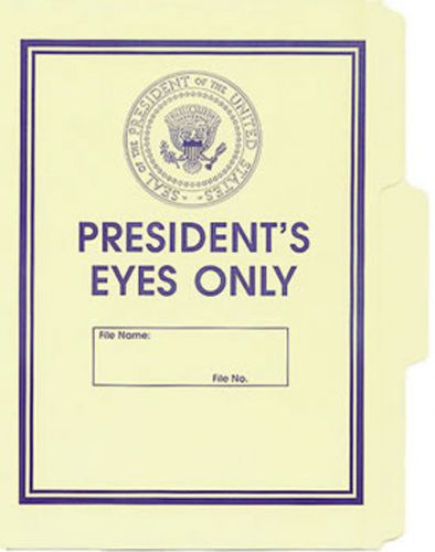 Presidents Eyes Only File Folder 5-Pack