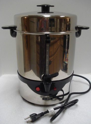 Mr. Coffee Percolator 45 Cup Urn Coffee Maker Stainless Steel Commercial
