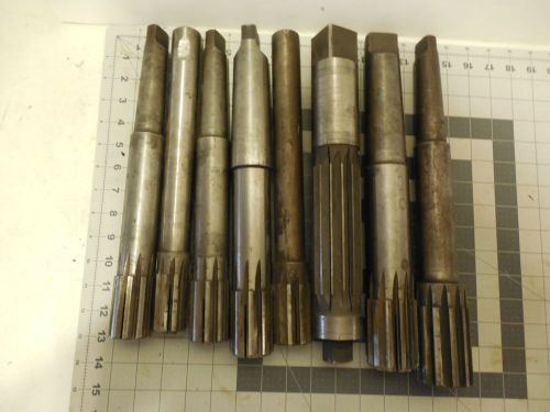 REAMERS LOT OF 8 (2)2&#034;,(3)1-5/8&#034;,(1)1-3/4&#034;,(1)1-1/2&#034;,(1)2-1/8&#034;. PM5