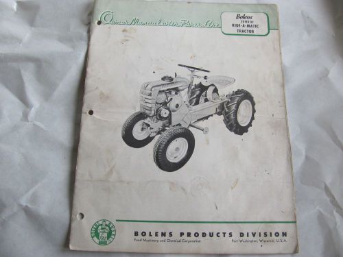 Bolens 20HD-02 Ride-A-Matic Tractor Brochure, c.60s, GC