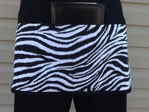 Black pink animal zebra print 3 pocket waitress waist bar servers  resturant for sale