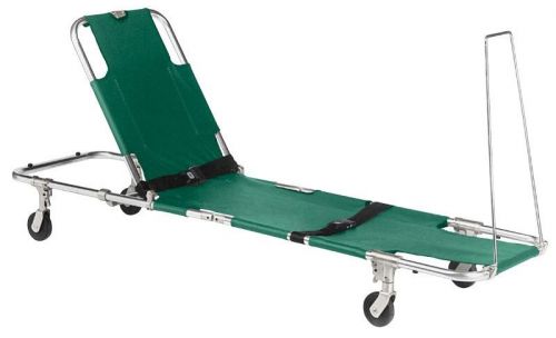 JSA-604-S “EASY FOLD” Swivel Wheeled Stretcher with Adjustable Back Rest