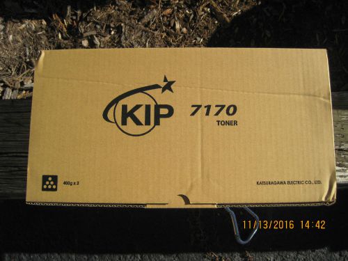KIP 7170 Genuine OEM Toner Black 2 400gm Cartridges Factory Sealed Perfect Box