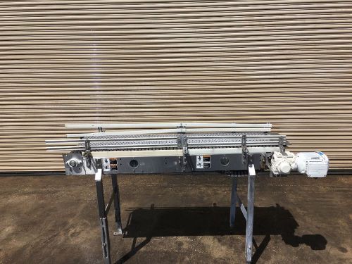 Alliance 18” x 76&#034; long ss bottle / tray conveyor, bottling, conveying for sale