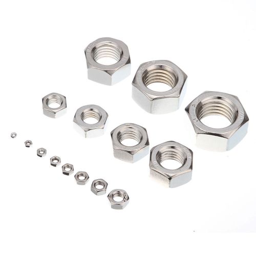 10pcs M3X0.5mmpitch 304 Stainless Steel Metric Hex Hexagonal Nuts