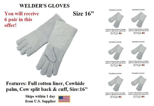 Gloves-CBB-Welder1-16-6pr (Welding Gloves Size 16-6 Pair)