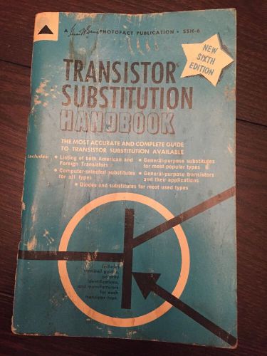 Transistor Substitution Handbook 1965 Photofact Publication-6th edition