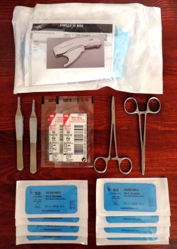 Skin Stapler First Aid Trauma Kit Survival Emergency Preparedness Suture Kit