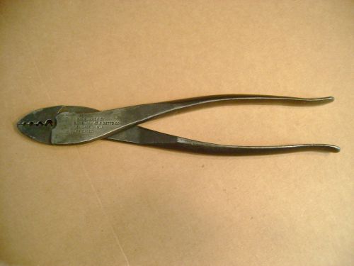 The thomas &amp; betts co. crimping pliers for t &amp; b sta-kon lugs  9 1/2&#034;  usa for sale