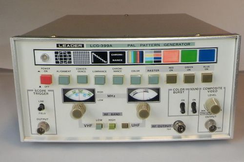 LEADER PAL Pattern Generator LCG-399A RF with Sound, Composite Video