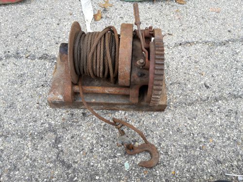 Beebe Ingersoll Rand 2 Ton Hand Winch Hand Brake cable