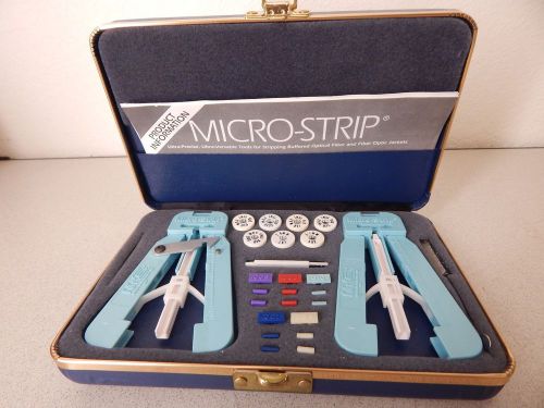 Micro electronics inc ms-fok-1 fiber optic cable stripping tool kit for sale