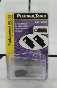 Replacement Blade Set for 2 Level Coaxial Stripper Platinum Tools 15038C  T2