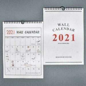 2021 Wall Calendar 29*21cm Paper New Year A6R5 E5H8