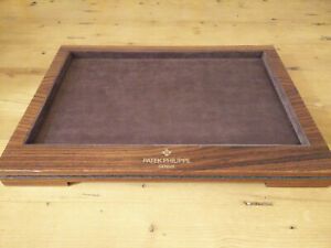 PATEK PHILIPPE Dealer Wrist Watch Wood and Suede Display Tray