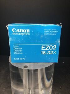 Canon Microfiche Zoom Lens EZ 02 X16-32 Made in Japan. In Box.  JHB1