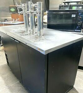 Micro Matic (MDD58) Direct Draw, 3 Tower, 7 Tap Draft Keg Cooler w/ Glass Rinser