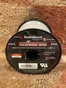 Radioshack 26-Gauge Stranded 4-Conductor Telephone Wire. 100 ft. Roll. New