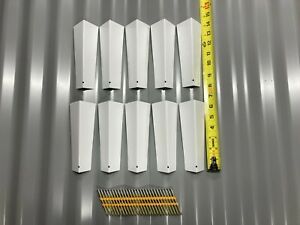 10 Brand New Siding Corners 5/16&#034; x 6-1/4&#034; Aluminum for Lap Siding w/ Nails