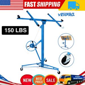 Heavy Duty Tool 11FT  Drywall Hoist Caster Lifter Plaster Board Panel Sheet Blue