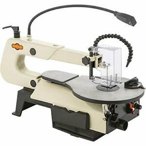 Fox W1872 16&#034; VS Scroll Saw with Foot Switch LED Miter Gauge Rotary Shaft