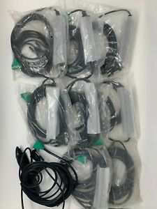 Lot of 9 New Verifone Green Cable, 23740-02-R and Power Adapter, CPS11212D-1B-R