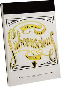NEW Knock Knock ALTER EGO Note Pad: FROM THE SUBCONSCIOUS (5x7&#034;, 50 sheet book)