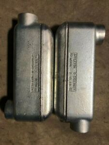 LOT OF 2PC - NEW - APPLETON LB6X200G 2&#034; TYPE LB HDG CONDULET