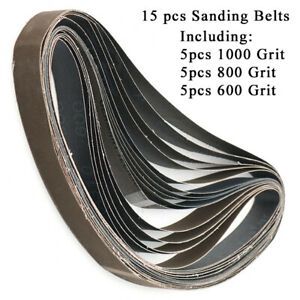 Aluminum Oxide 15pcs Sanding Belts Polishing Sander 1&#034;x30&#034;