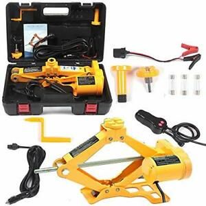 Electric Car Floor Jack 3 Ton All-in-one Automatic 12V Scissor Lift Jack Set ...
