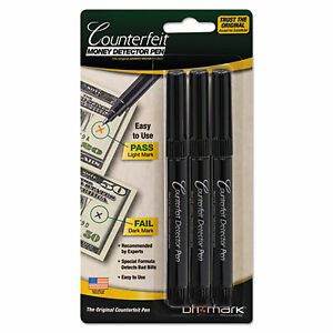 Dri-Mark Pen,Detectr,Countrft,3pk 3513B1 3513B-1  - 1 Each