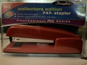 Swingline Stapler 747 Iconic Desktop 25 Sheet Capacity Rio Red 74736