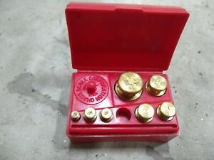 Ohaus Fractional Brass Metric Weight Partial Set Model 5502 (Not complete)