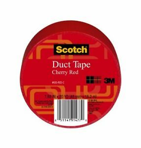 Scotch Duct Tape Cherry Red 1.88-Inch by 20-Yard 6-Pack
