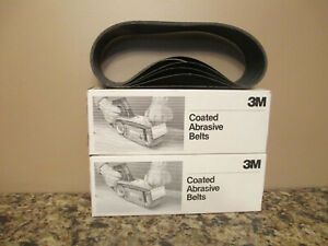 2 Boxes of (5) 3M Tri-M-Ite Cloth Duo-Glass 100X Sander Belts - 3&#034;x24&#034; -10 Total