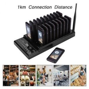 Restaurant Paging Queuing 999 Channel Button 1Transmitter &amp; 20 Receivers Device