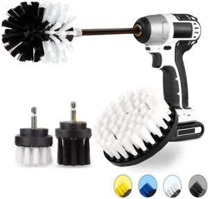 JUSONEY 5 Pack All Purpose Drill Brush Attachment Set- Drifferent Size and Hardn