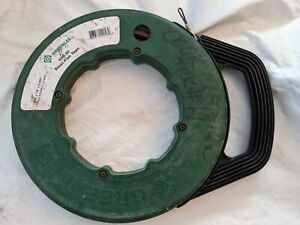 Greenlee Steel Fish Tape 438-20 Length 200 Ft x 1/8&#034; x .060&#034; Green Case