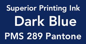 Superior Printing Ink PMS 289 Pantone Dark Blue 10 oz. can