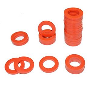 HQMPC Garden Hose Gasket Seal Red Garden O Rings Rubber Gasket for Garden Hose