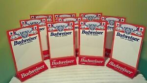 BUDWEISER TABLE ACRYLIC ADVERTISEMENT STANDS (10)