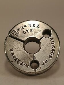 CTS Thread Ring Gage 11/16-14 NS2 PD .6409 GO ONLY