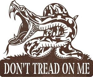 DXF CNC Plasma Laser Cut Ready Dont Tread On Me 2 USA Patriot Snake Garage Home