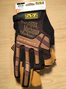 Mechanix Wear: M-Pact Leather Framer Work Gloves (Large, Brown/Black)