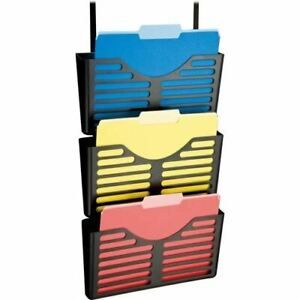 Lorell Plastic Hanging Triple Pocket File Set - LLR80666