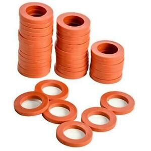 40 Pack Garden Hose Washer Rubber, Heavy Duty Red Rubber Washer Fit All