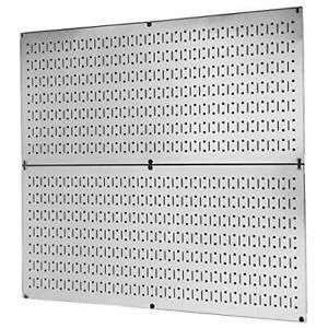 2 Metal Peg Board Organizer Rack Wall Control Garage Storage Galvanized Steel