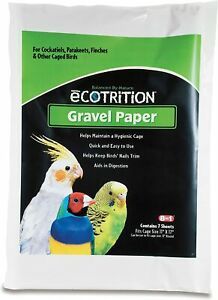 Ecotrition Gravel Paper for Birds, 8 3/4&#034; x 13 3/8&#034;, 7-Count (C341)