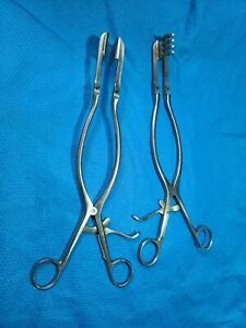 (2) Zimmer Surgical Orthopedic 12-1/4in. Beckman Adson Retractor  2560-10