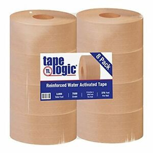 Aviditi Tape Logic 3 Inch x 375 Feet Reinforced Gummed Paper Packing Tape Kra...